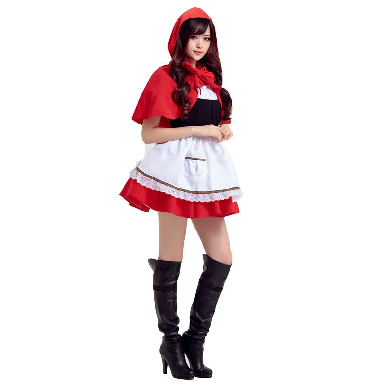 Cosplay Fairytale Cosplay Role Play Costume Halloween Festive Play Costumes Cheeky Sexy Lady Little Red Riding Hood