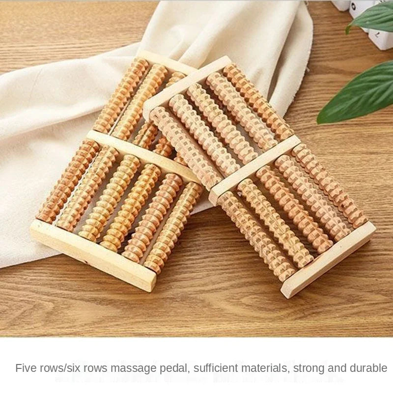 Stress & Pain Relief – Wooden Foot Therapy Roller