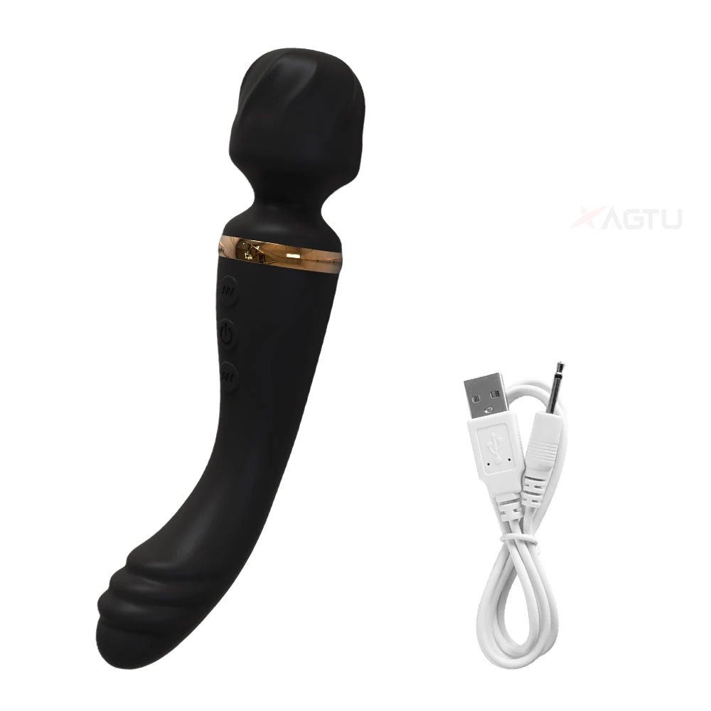 Velvet Pulse Magic Wand – Dual-Action G-Spot & Clitoral Vibrator