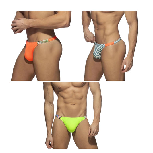 Men’s Low Waist Swim Trunks – Quick-Dry Bikini Style