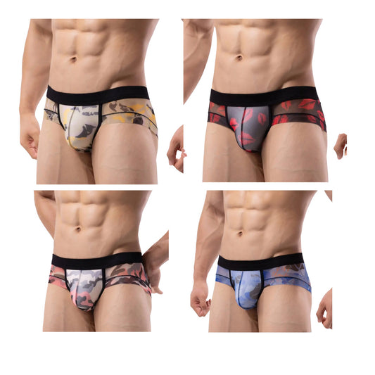 Men’s Breathable Mesh Briefs – Low Waist & Plus Size