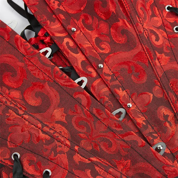 Sexy Lace-Up Overbust Corset Crop Top – Slimming Bustier Body Shaper Vest for Women, Short Torso Design (Black, White, Red)