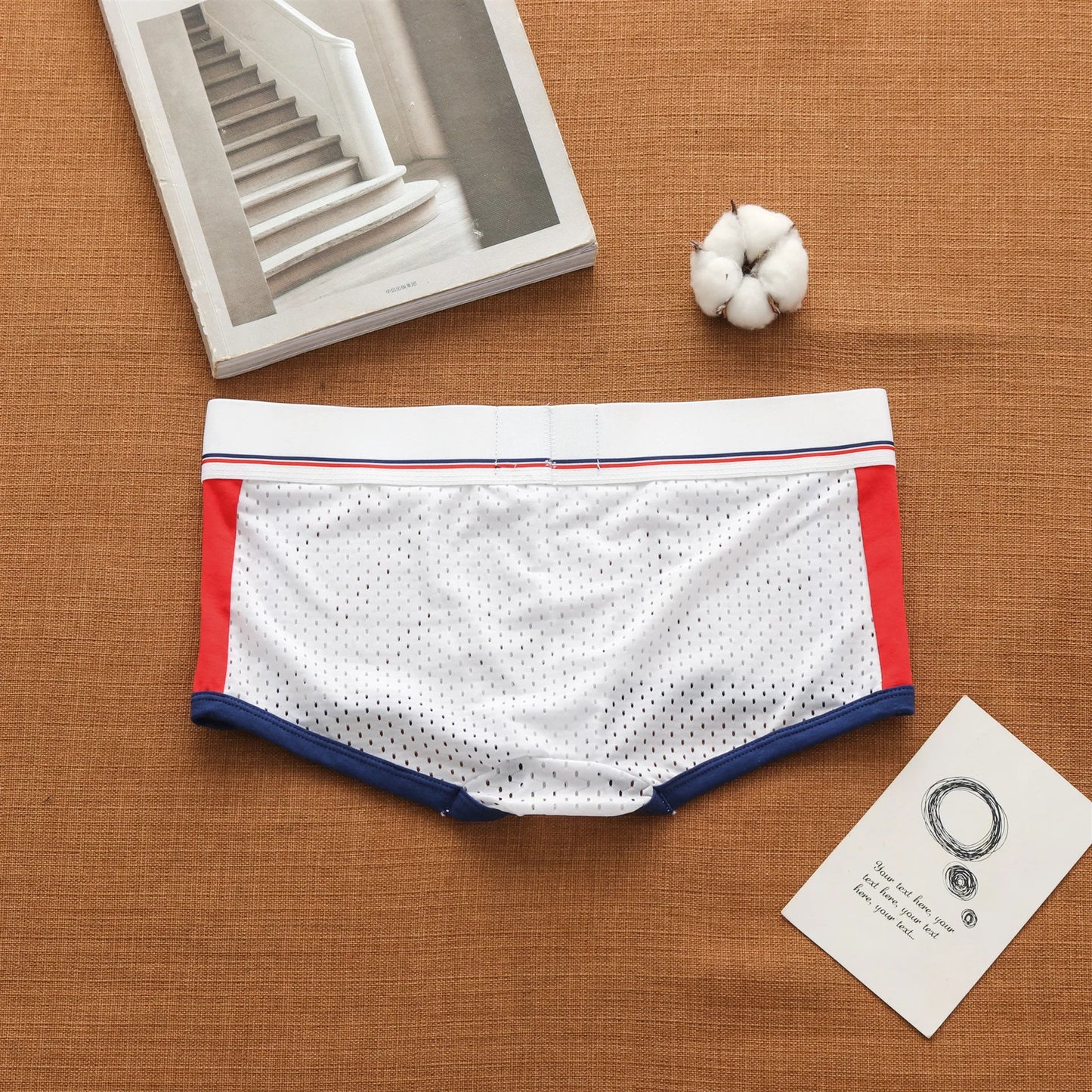 Men’s Low-Waist Ice Mesh Boxers – Breathable, Comfortable, Sexy Fashion Underwear