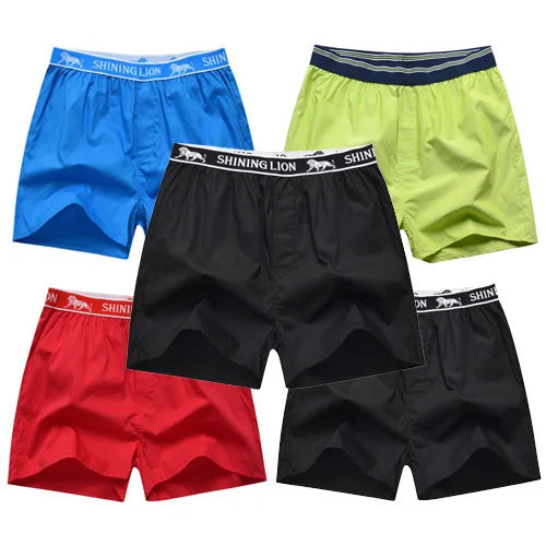 Everyday Comfort – 5PCS Men’s Cotton Plaid Boxers