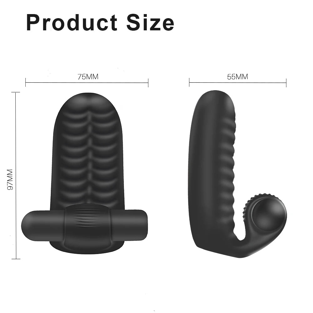 Finger Sleeve Vibrator Finger Vibe G-Spot Teaser – Clitoris & Prostate Pleaser for Her, Him & Them