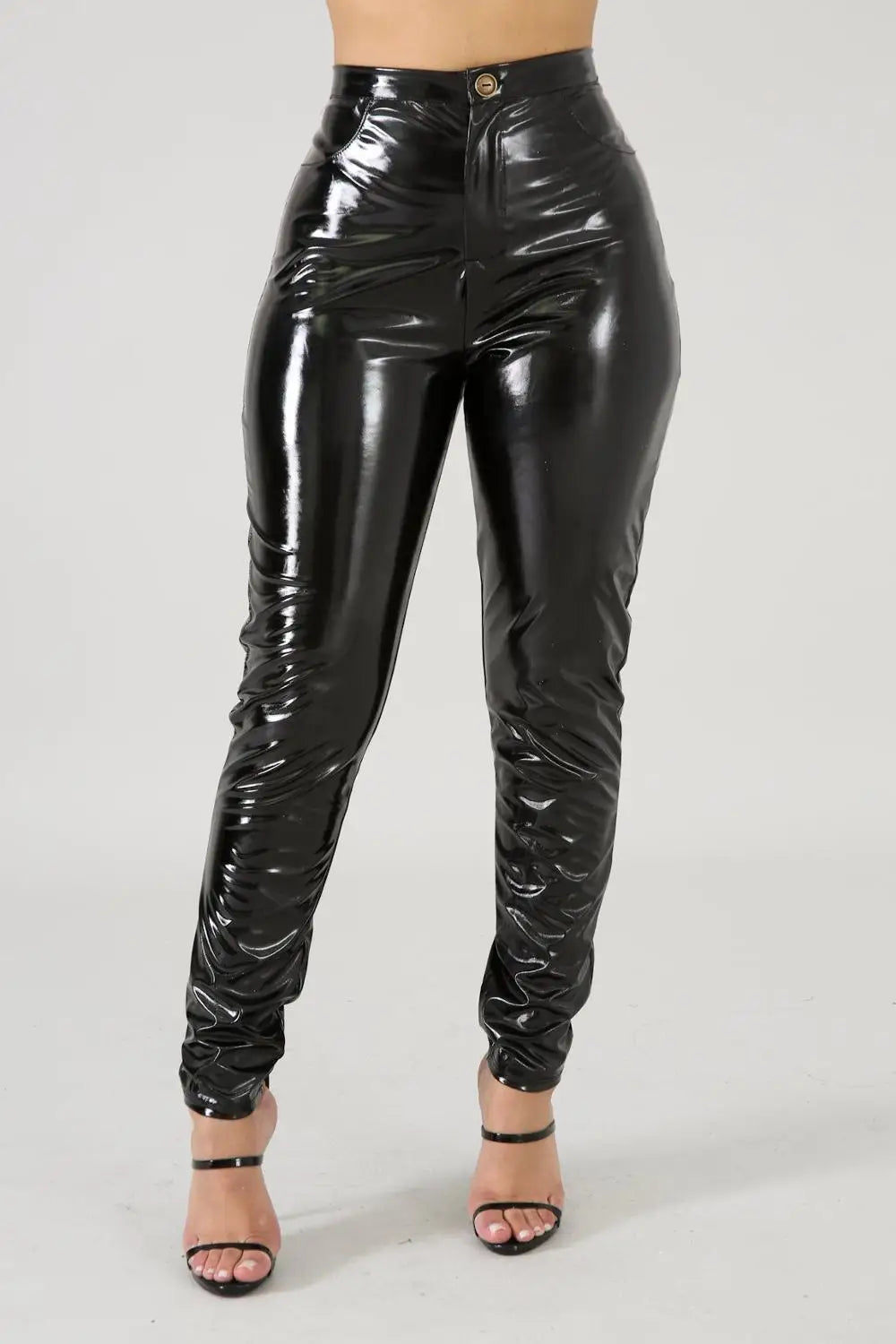 Own the Night –  Wet Look PU Leather Leggings
