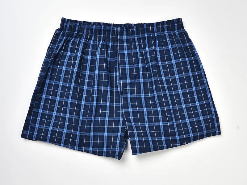 Everyday Comfort – 5PCS Men’s Cotton Plaid Boxers