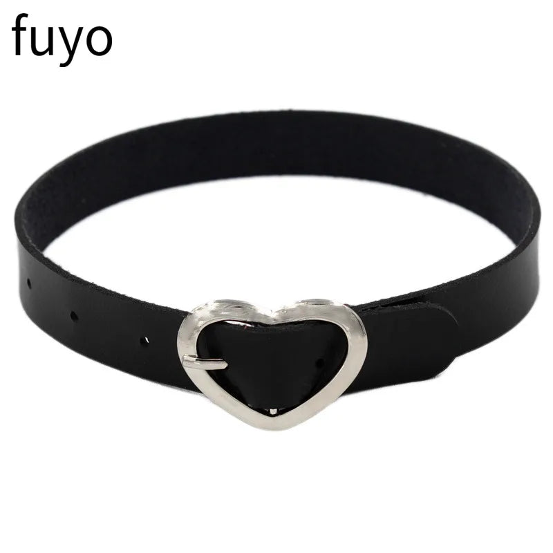 New Spike Choker Necklaces Punk Faux Leather Collar For Women Men Cool Big Rivets Studded Chocker Necklace Goth Style Accessori