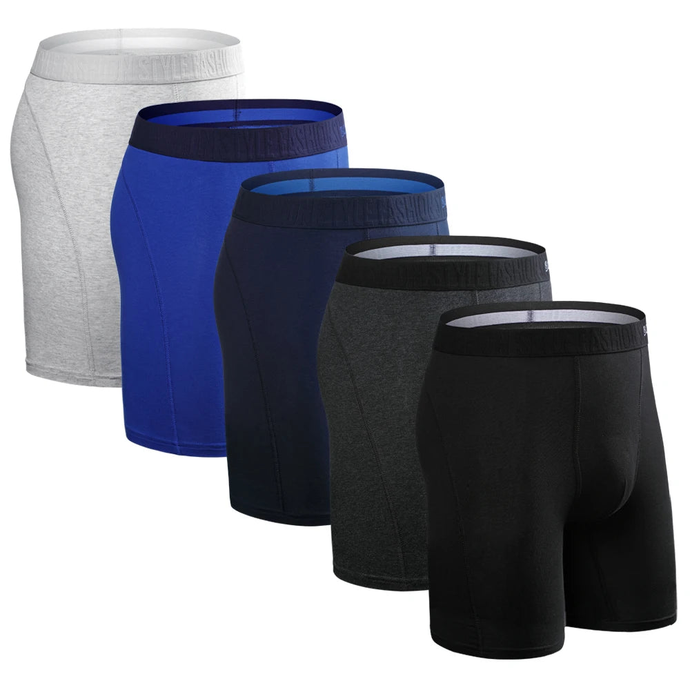 Men’s Boxer Shorts Set – 5PCS Everyday Comfort Fit