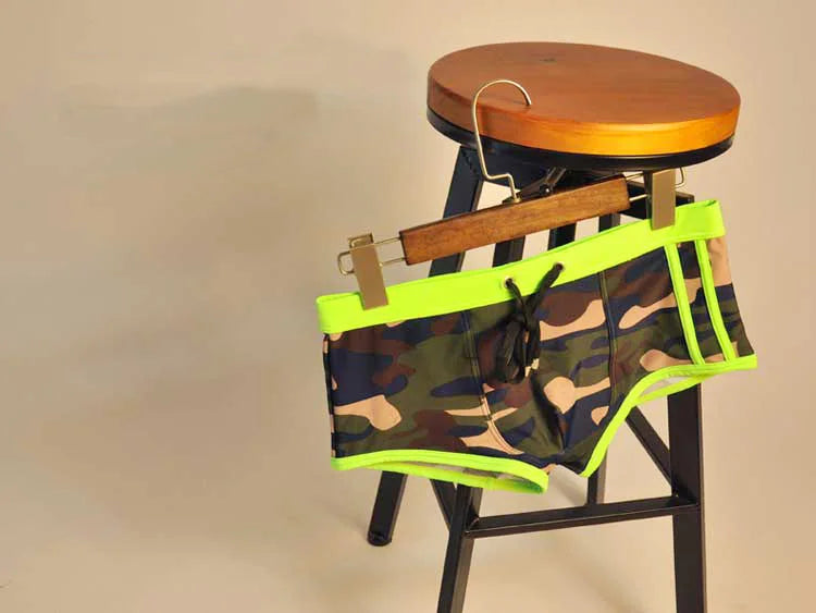 Sporty & Sexy – Low Waist Camouflage Swimwear for Men
