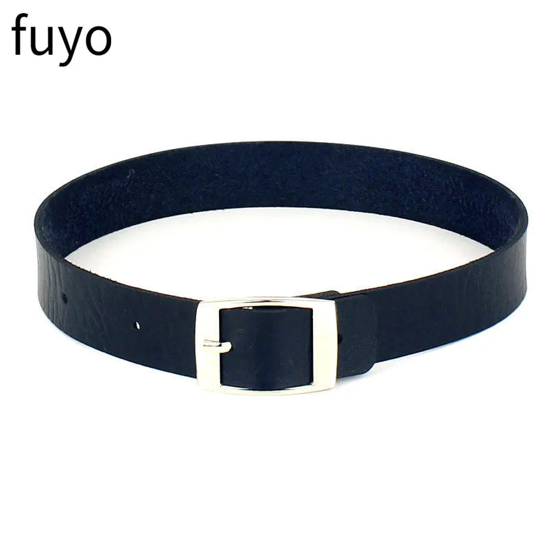 New Spike Choker Necklaces Punk Faux Leather Collar For Women Men Cool Big Rivets Studded Chocker Necklace Goth Style Accessori