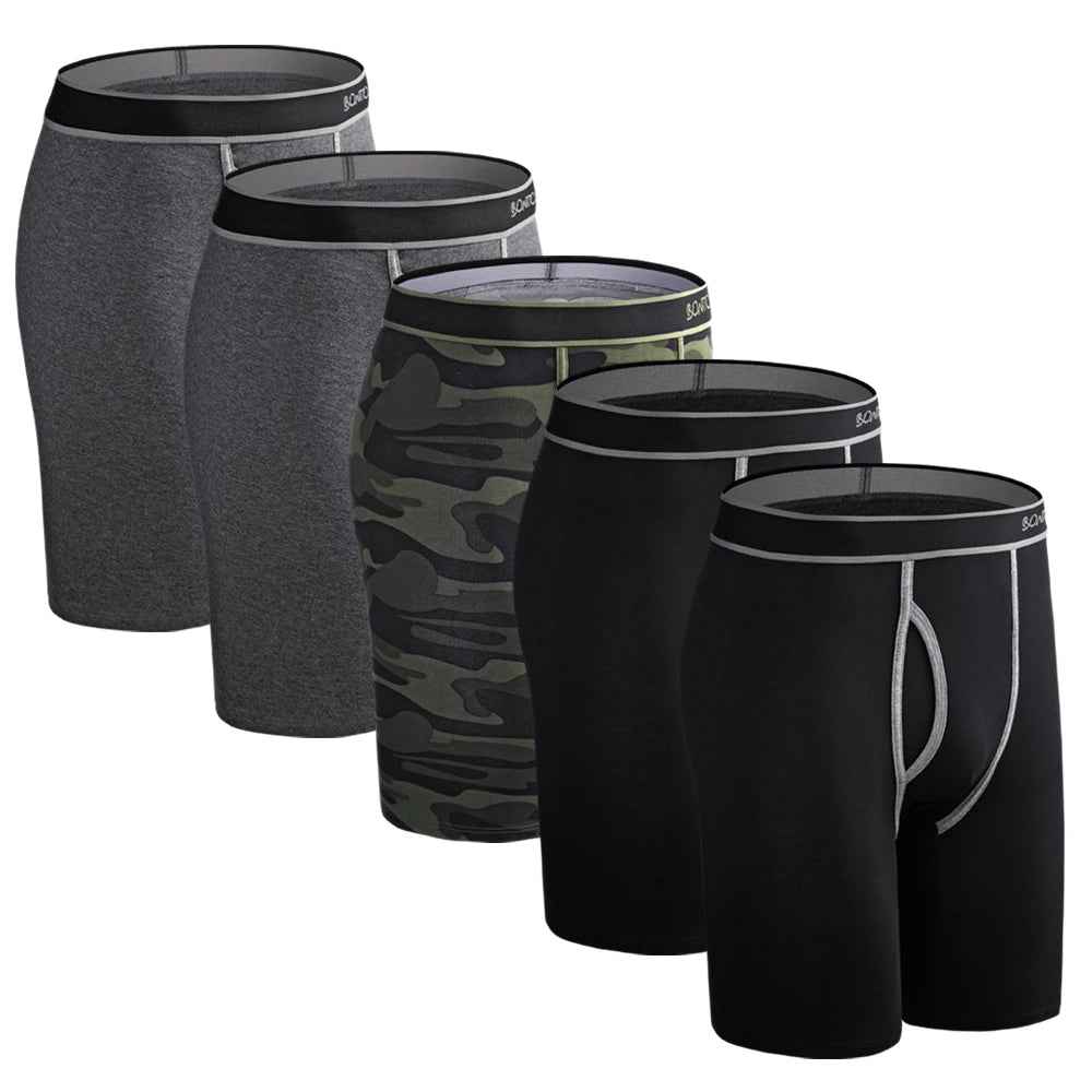 Men’s Boxer Shorts Set – 5PCS Everyday Comfort Fit