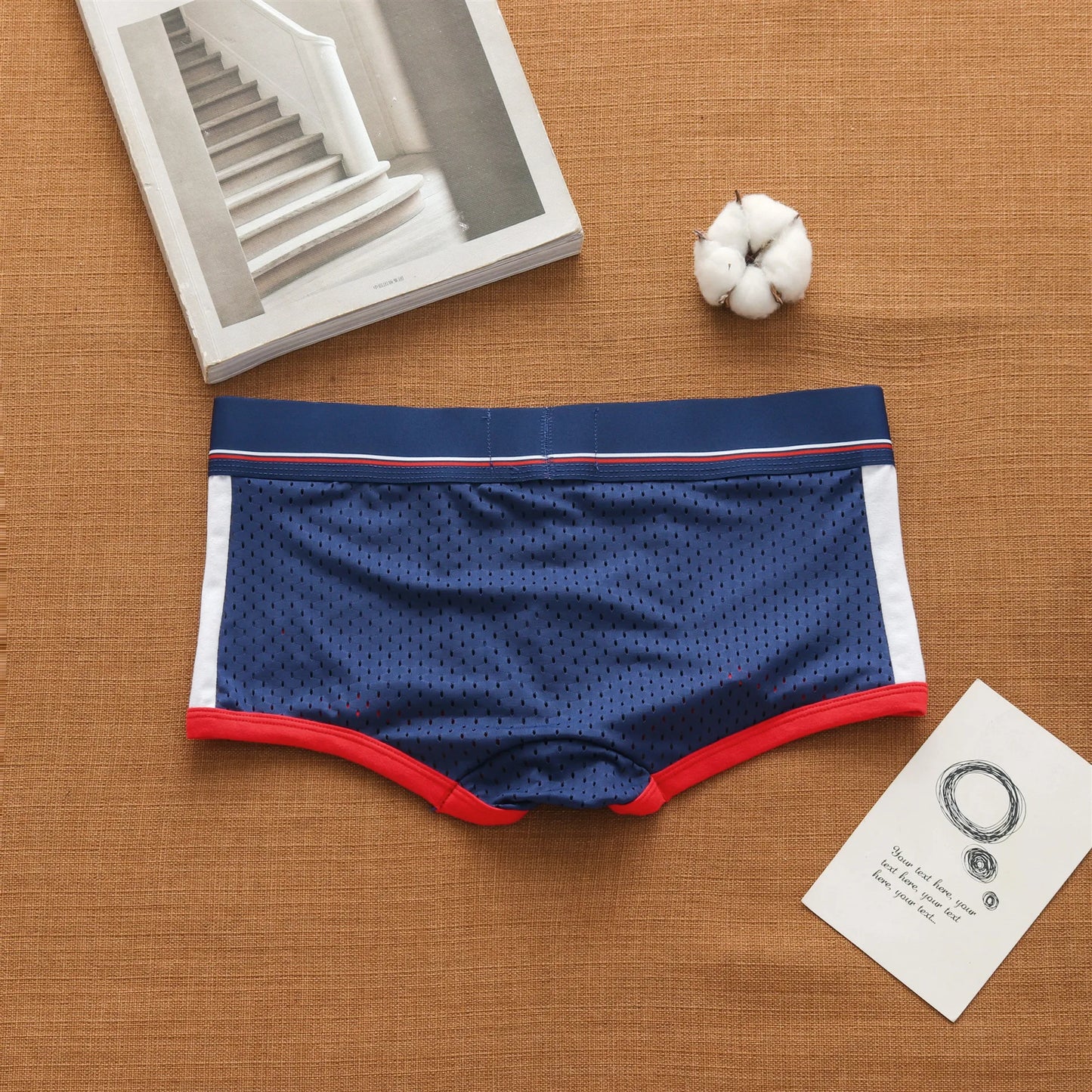 Men’s Low-Waist Ice Mesh Boxers – Breathable, Comfortable, Sexy Fashion Underwear