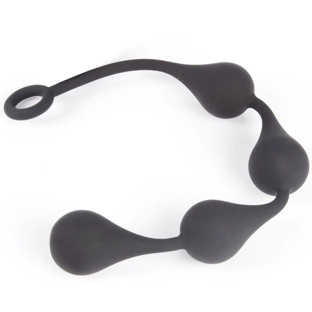 DeepFlex – Hard Silicone Anal Beads Plug for Unisex Pleasure & Training