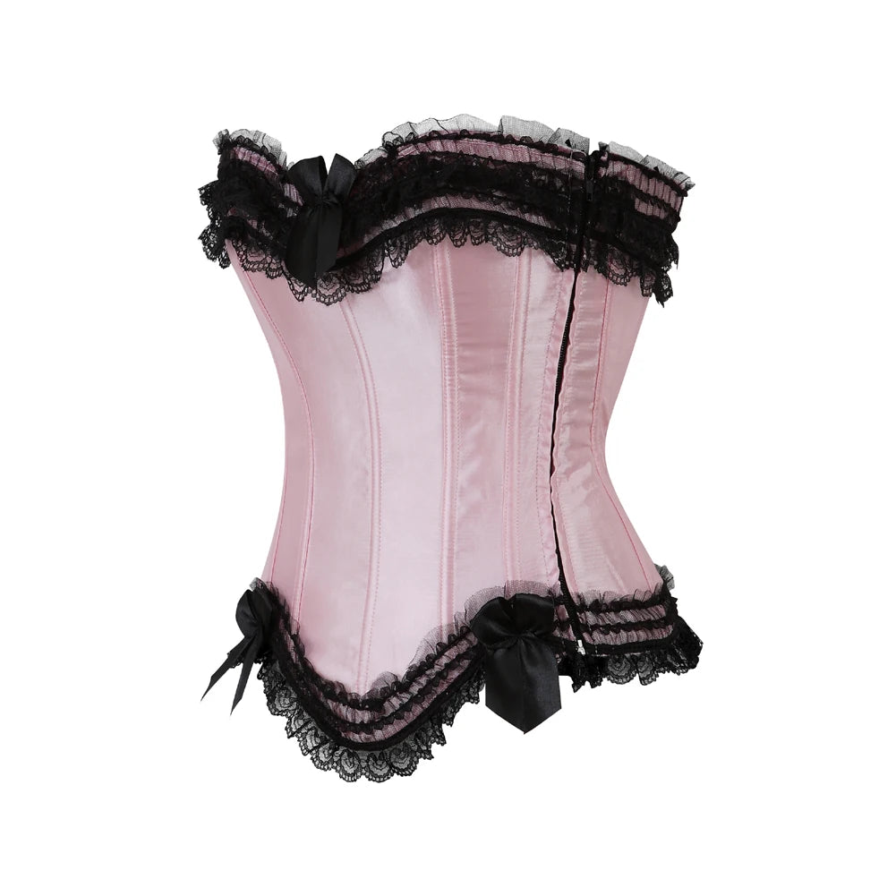 Sexy Black Mesh & Lace Mini Tutu Skirt with Bows + Corset – Flirty Multilayer Dancewear for Showgirls, Raves & Costumes