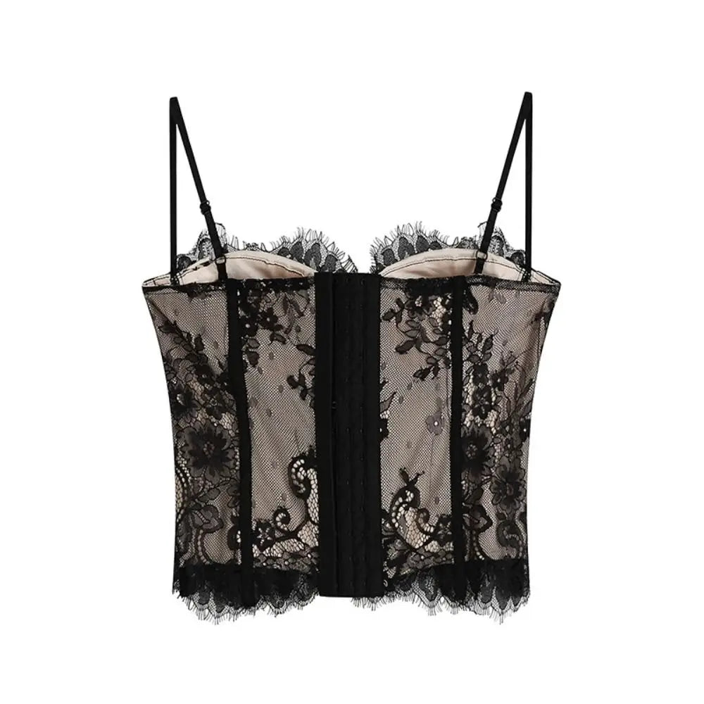 Spicy Girl Hollow Lace Camisole