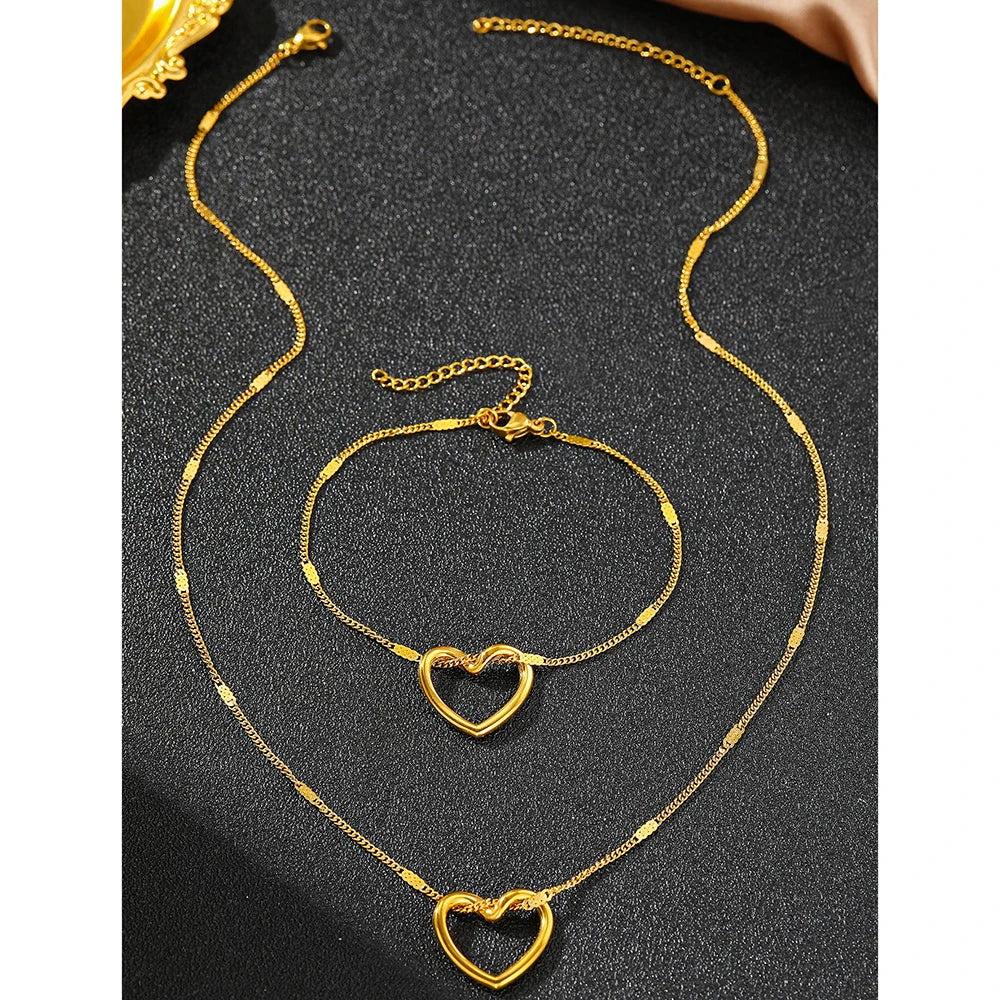 Twisted Heart Luxury Jewelry Set