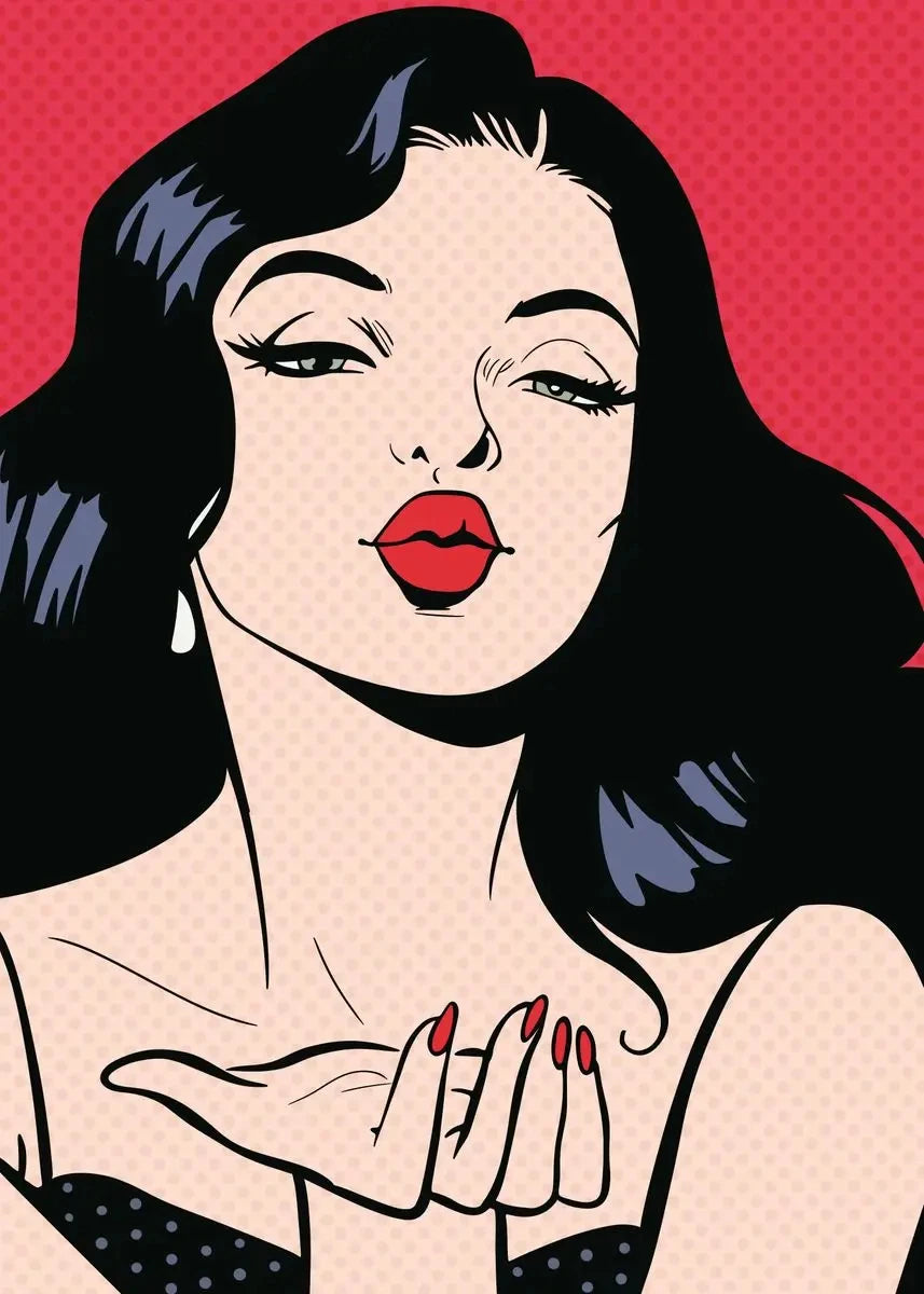 Fiery Femmes – Abstract Pop Art Canvas