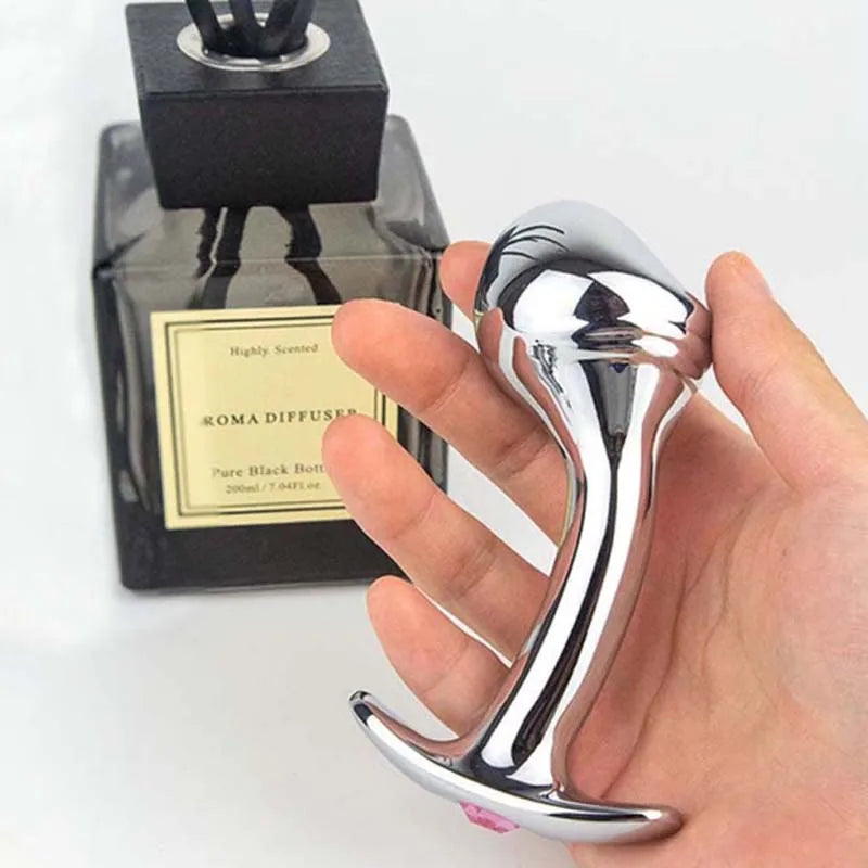 TitanGem – Stainless Steel Anal Plug with Crystal Base