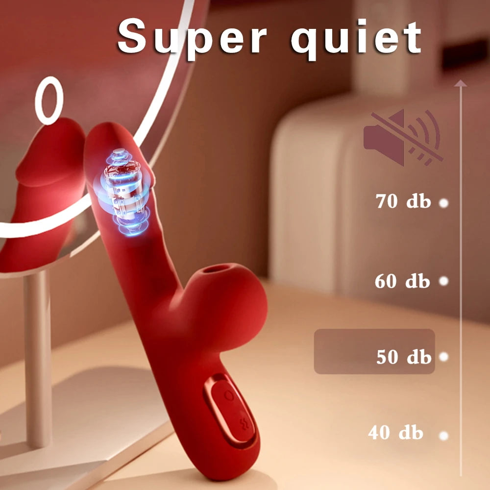 Ultimate Pleasure 3-in-1: Heated G-Spot Vibrator & Clitoral Sucking Stimulator
