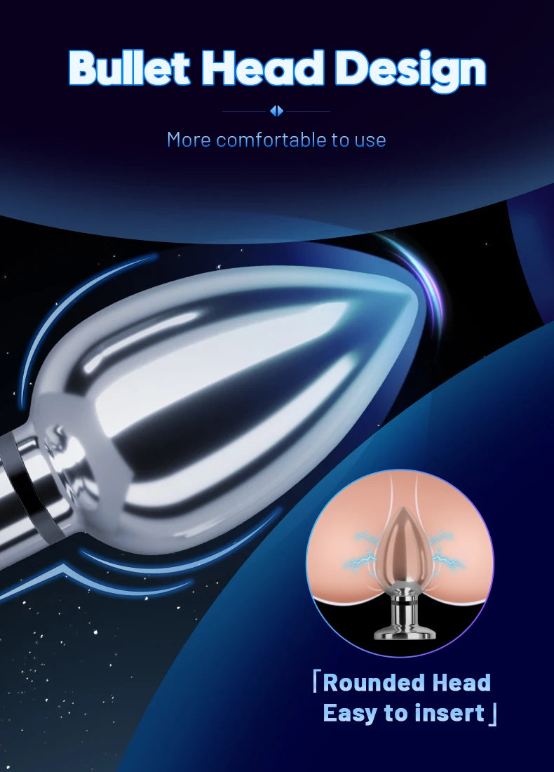 VoltPlug – Remote Electro-Stim Anal & Prostate Vibrator Unisex Pleasure Tool Adult Supplies Anal Masturbate Sex Toys