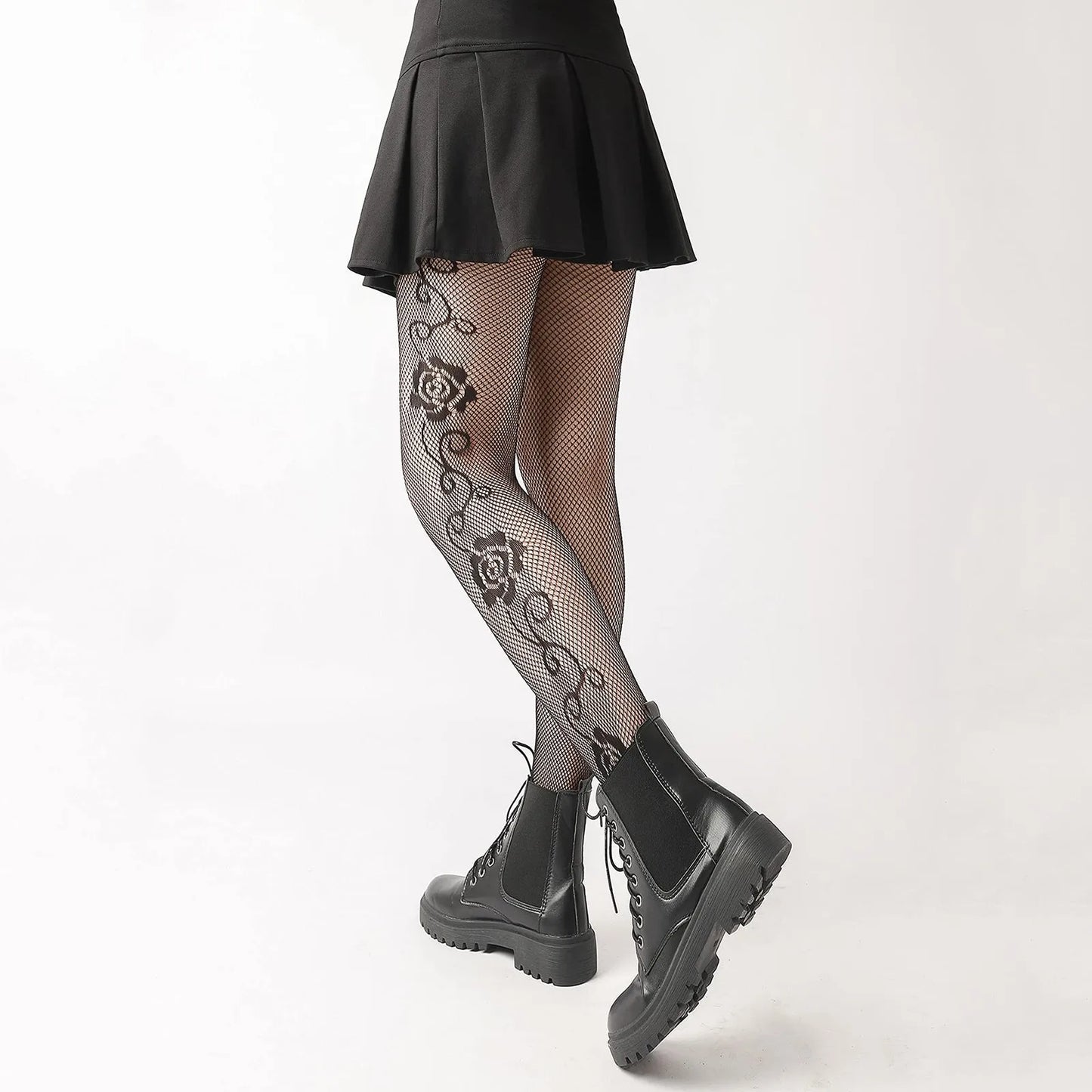 Gothic Allure – Sexy Lolita Fishnet Tights