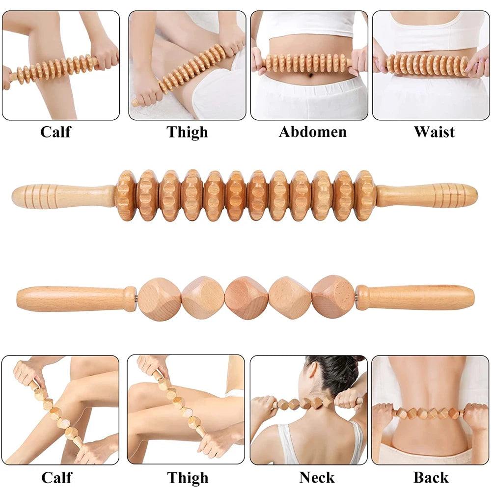 Professional Wood Massage Tools – Waist, Hip & Full Body