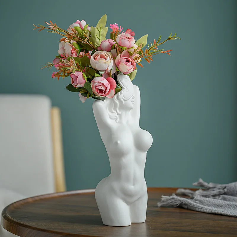 Sensual Lady Body Vase – Art Meets Allure, Decorative Vase, Creative Flower Vase, Modern Bohemian Home Decoration
