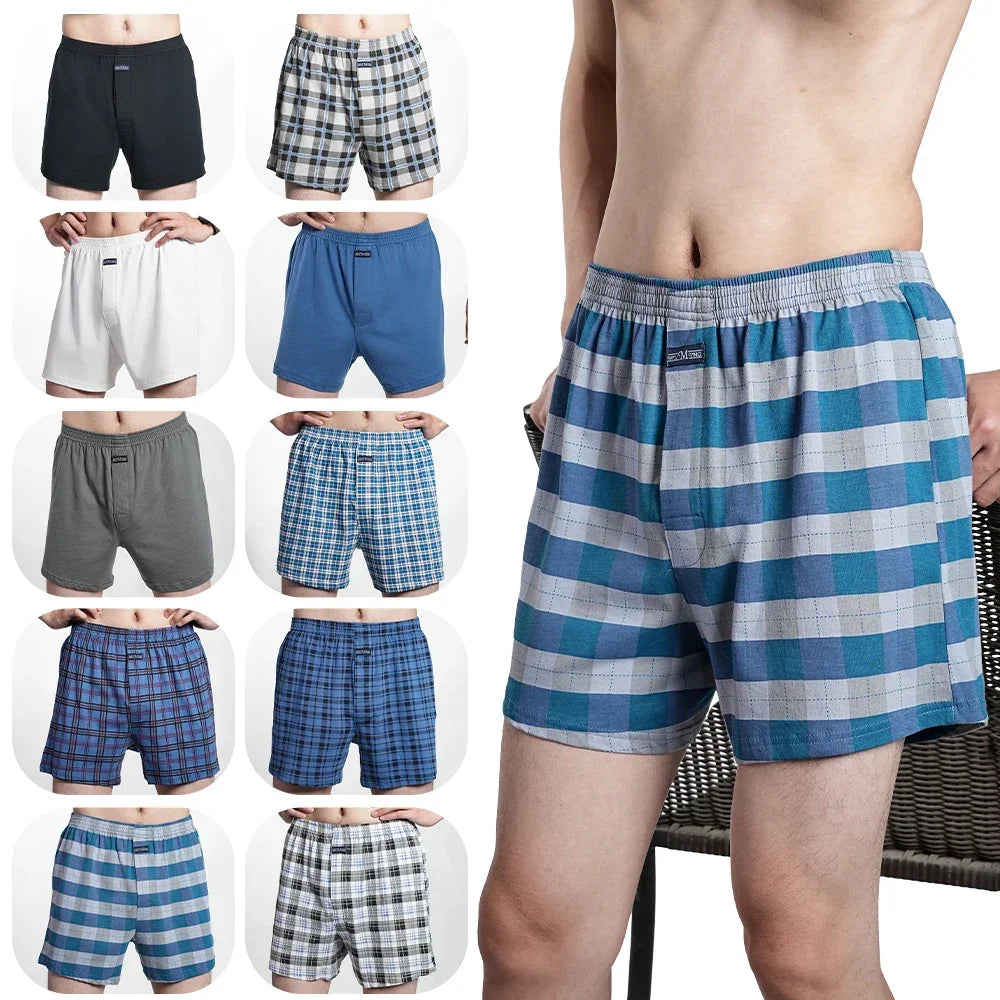 Relax at Home – Men’s Big Cotton Boxer Shorts & Pijama Pants