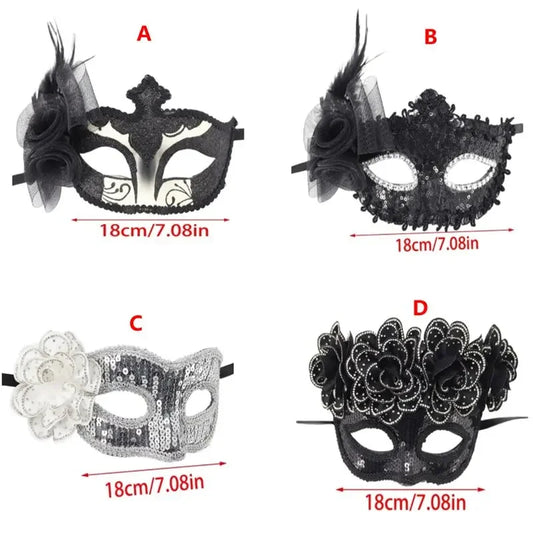 Half Face Mask Mask Halloween Mask Mardi Gras Mask Masquerade Mask Choice
Lace colours Unisex