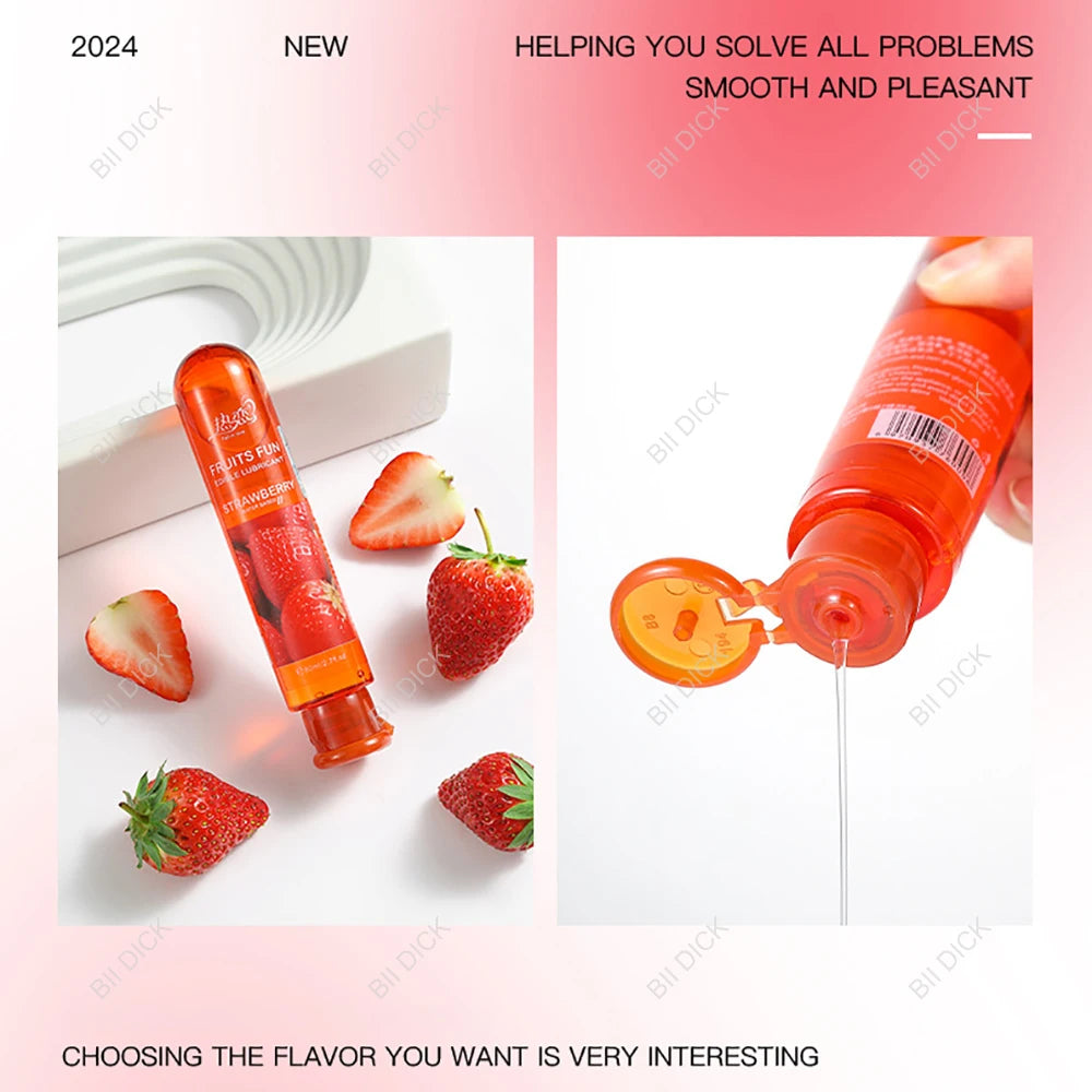 Sweet Strawberry Lube – Oral, Anal & Solo Play