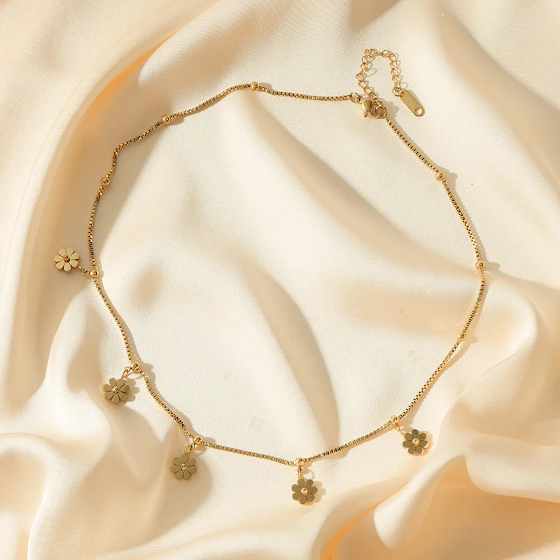 Golden Heart Waterproof Jewellery Set