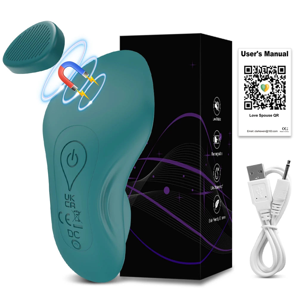 VibeLink App-Controlled Wearable Vibrator – Magnetic Clit Egg for Discreet Pleasure