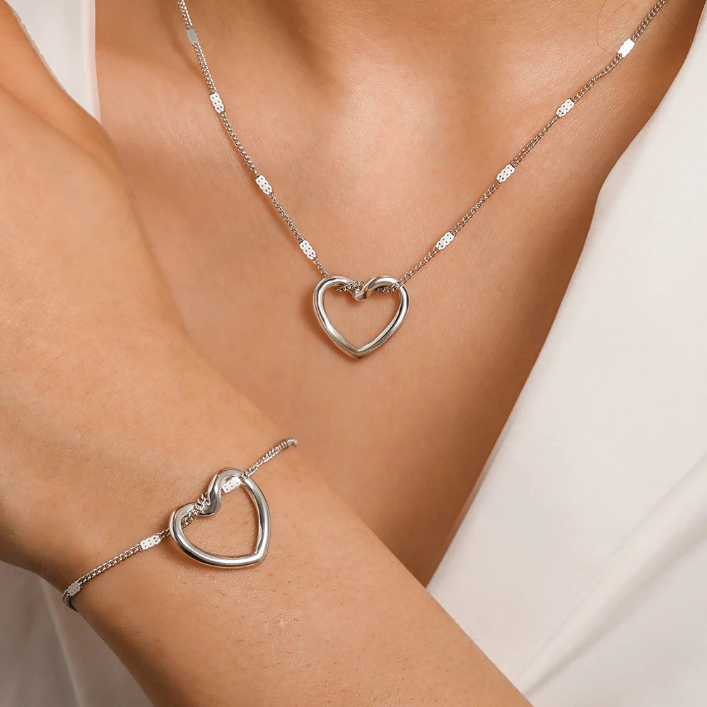 Twisted Heart Luxury Jewelry Set