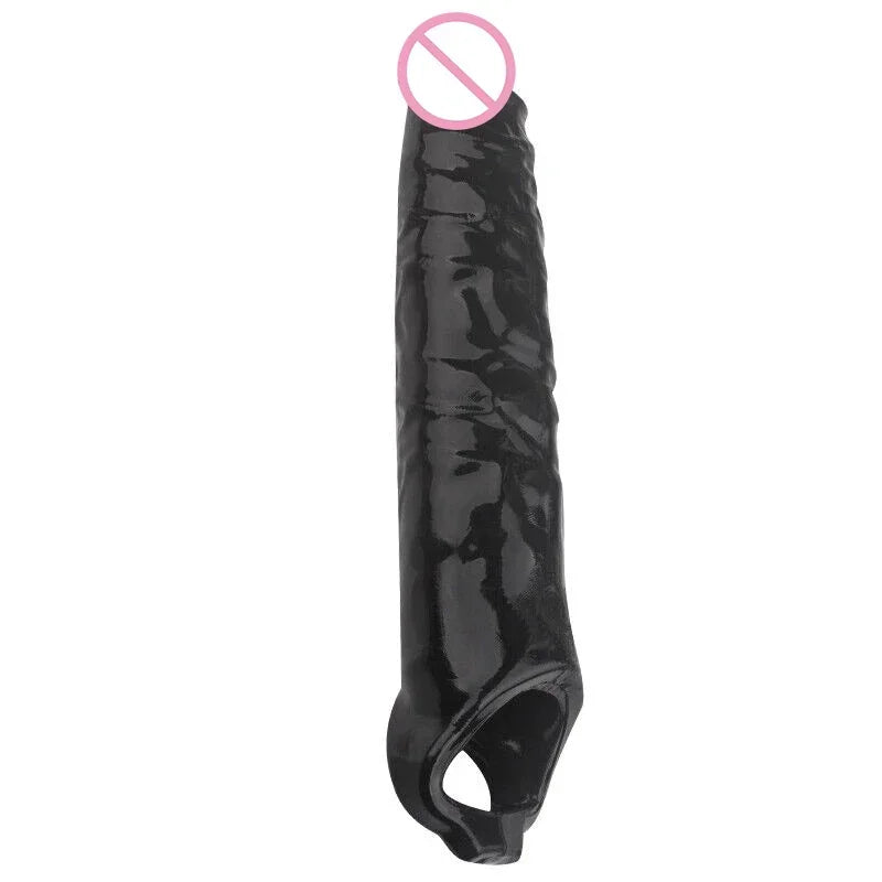 MaxExtend Cock Sleeve – Reusable Penis Extender with Ring Support for Delayed Ejaculation & Bigger Thrills