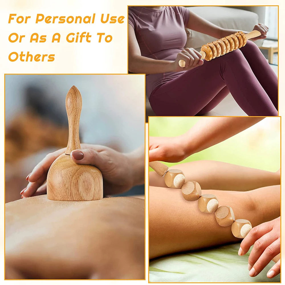 Professional Wood Massage Tools – Waist, Hip & Full Body