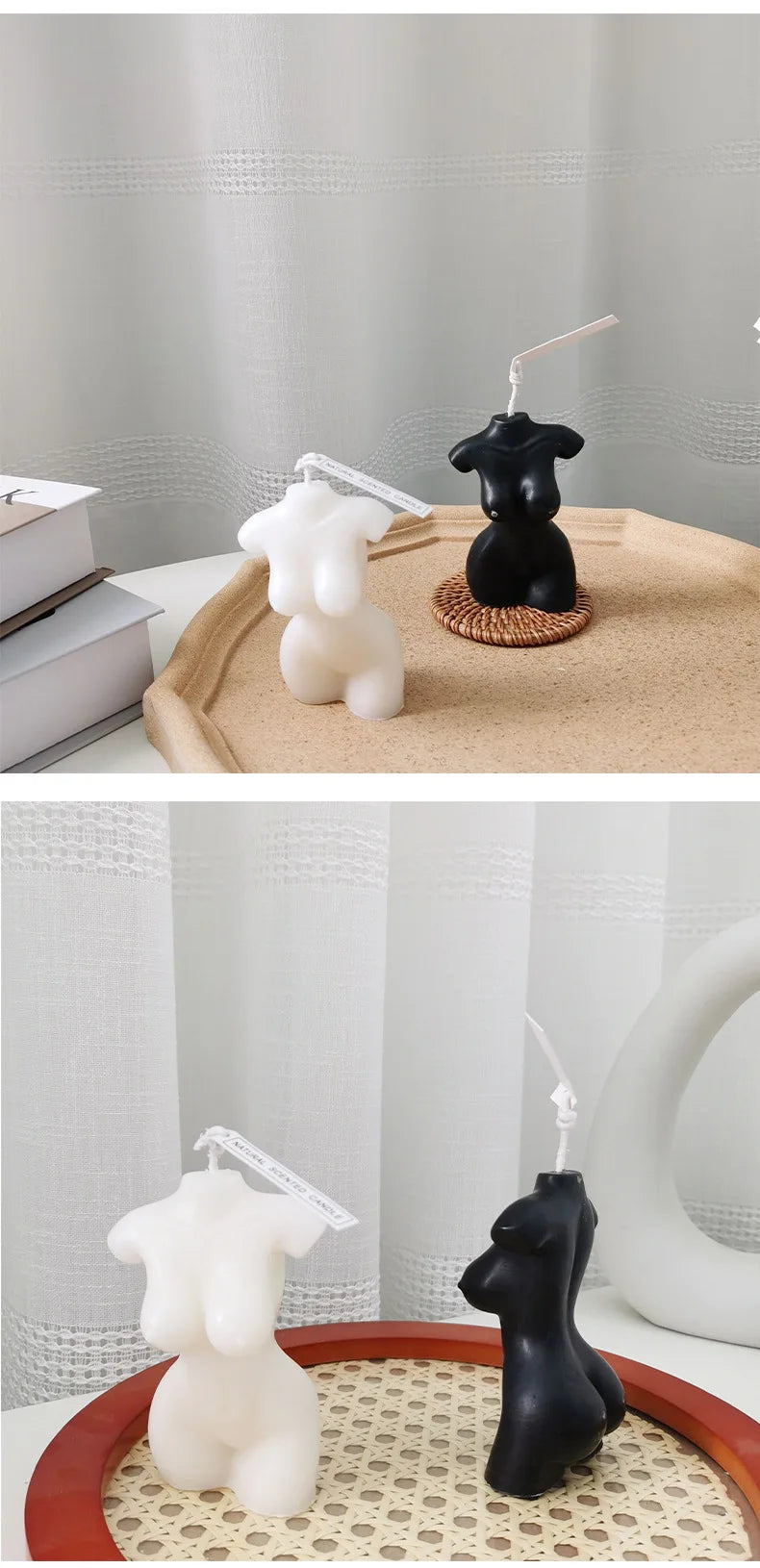 Female Body Scented Candle – Handmade Aromatherapy Decorative Sculpture for Home & Photography