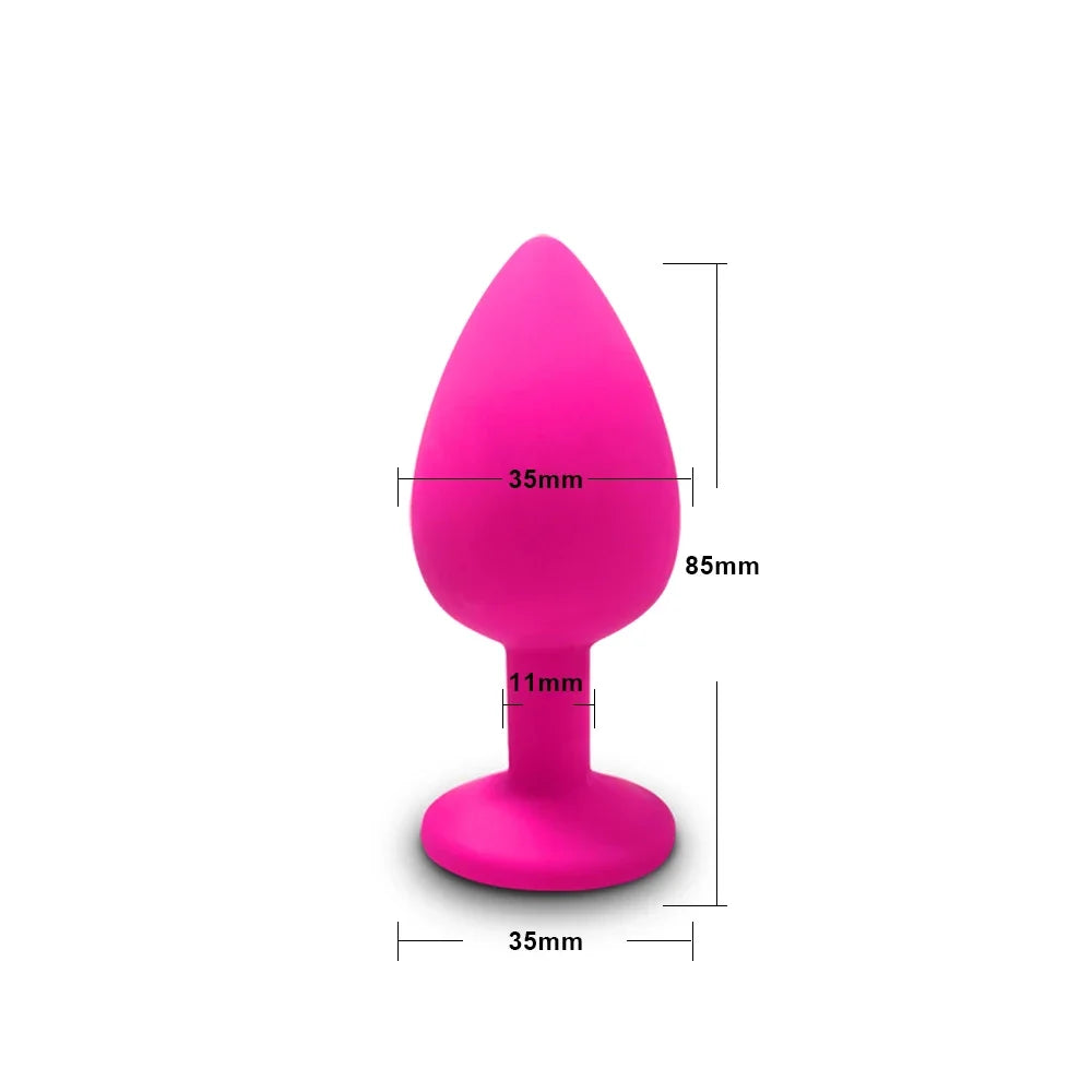 PulsePlug Silicone Anal Vibrator Set – Unisex Bullet-Style Butt Plugs