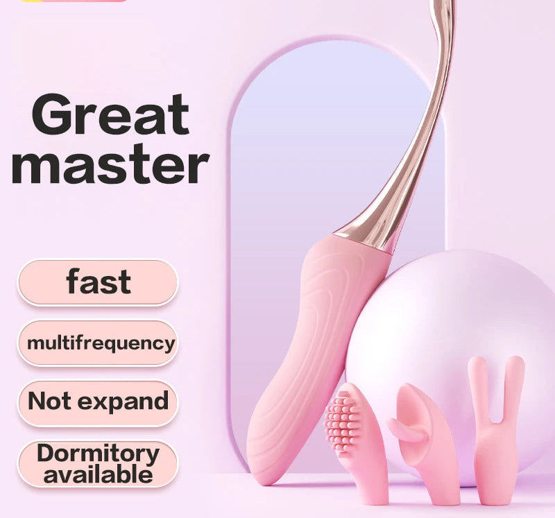 SensaVibe 3-Tip Pleasure Wand – 10-Speed G-Spot & Clit Teaser