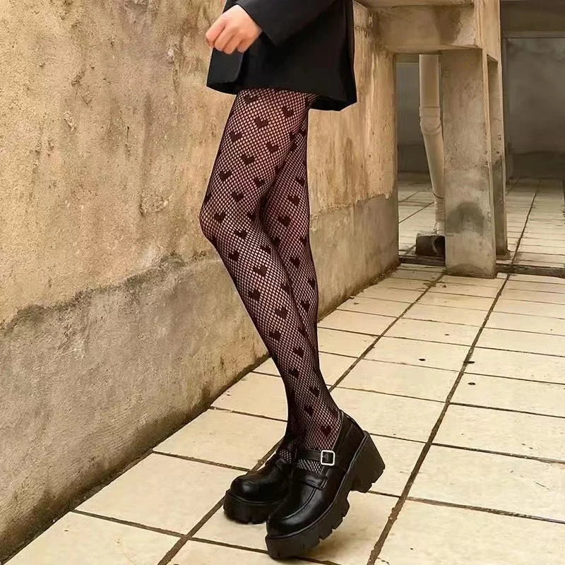 Gothic Allure – Sexy Lolita Fishnet Tights