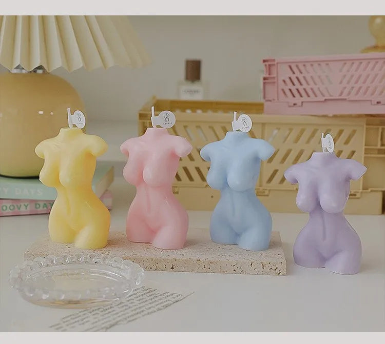 Busty Female Body Scented Candle – Artistic Decorative Candle for Home, Photography & Gifts