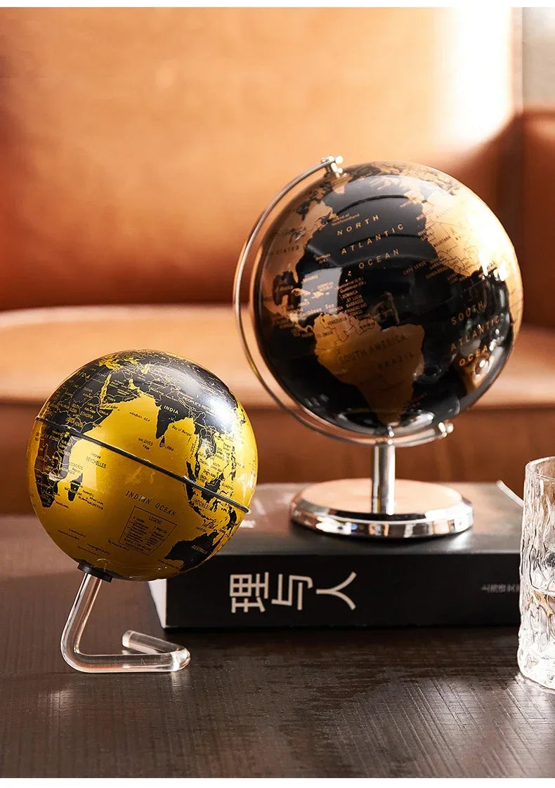 Creative Rotating Metal Globe