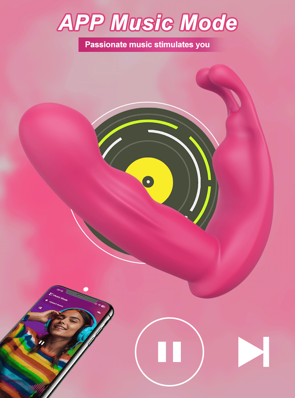 LushVibe – App-Controlled Wearable Vibrator for Clitoral & Vaginal Pleasure