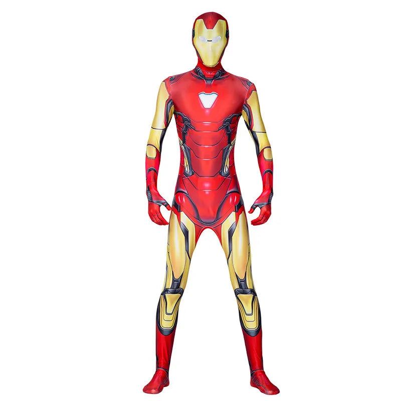 Epic Superhero Muscle Suit for Men – Deluxe Spandex Bodysuit with Cape, Perfect for Halloween & Cosplay