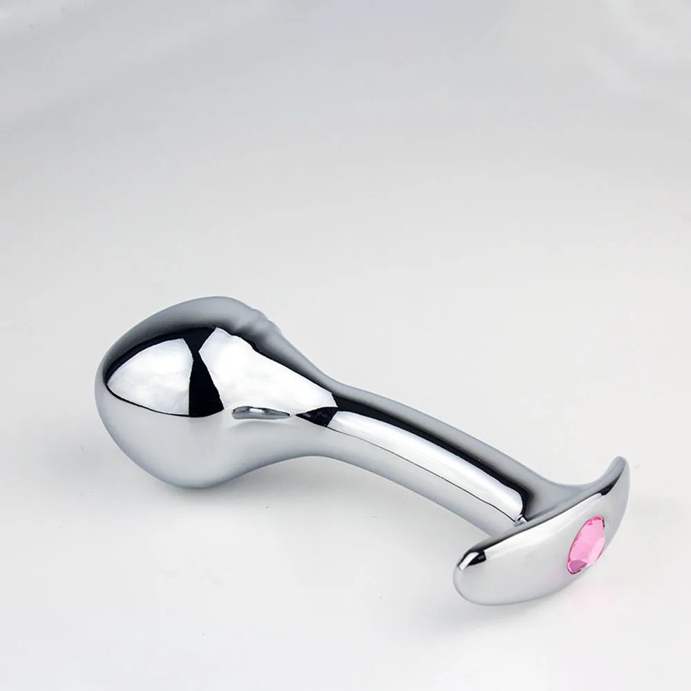 TitanGem – Stainless Steel Anal Plug with Crystal Base