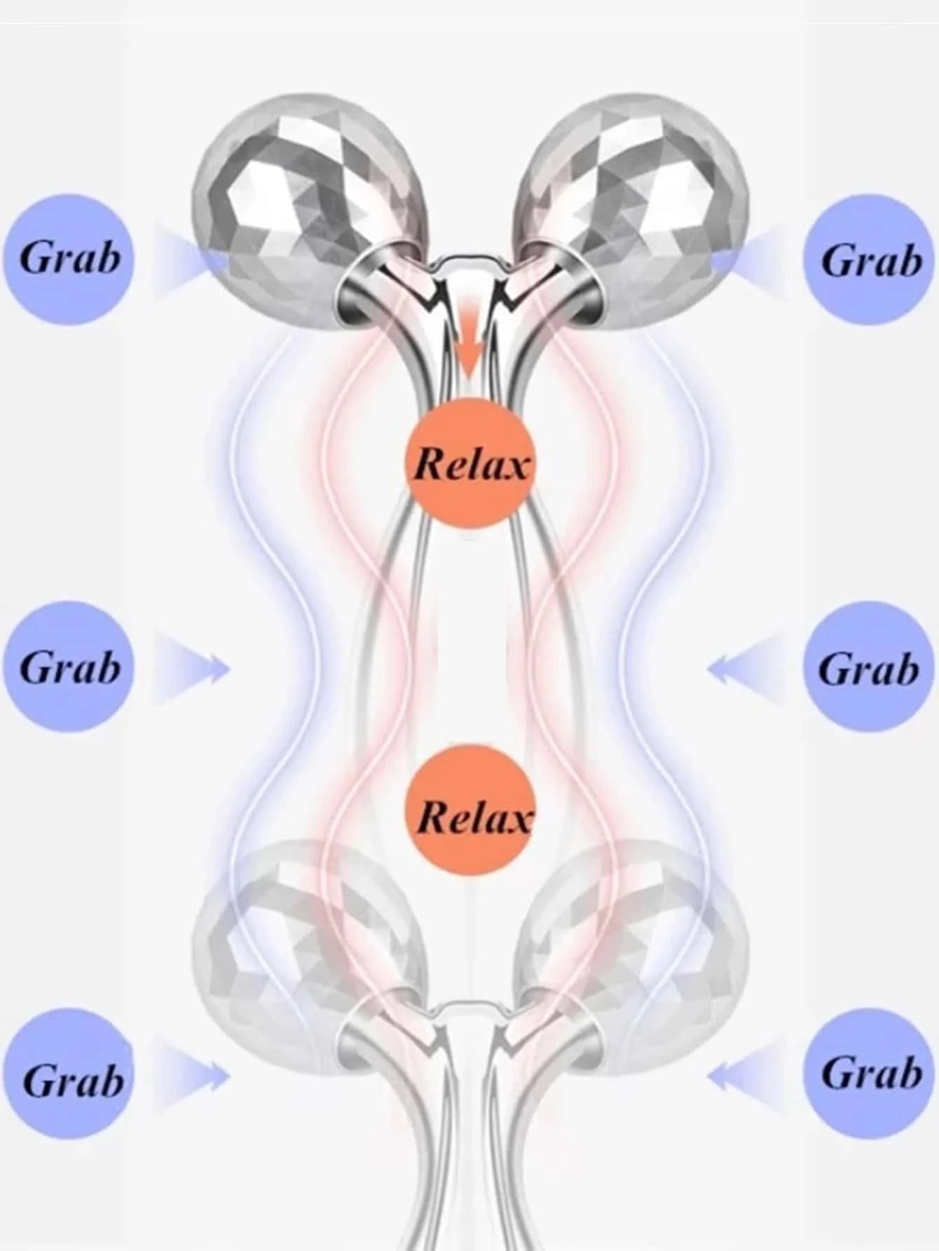 3D Y-Shape Face and Body Rolling Massager