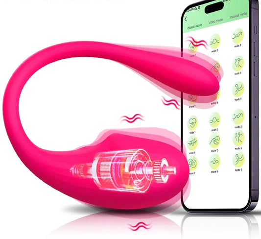 Wireless Bluetooth Vibrator for Women – G-Spot & Clitoral Stimulator with App Control – Discreet Couples Massager for Remote Pleasure