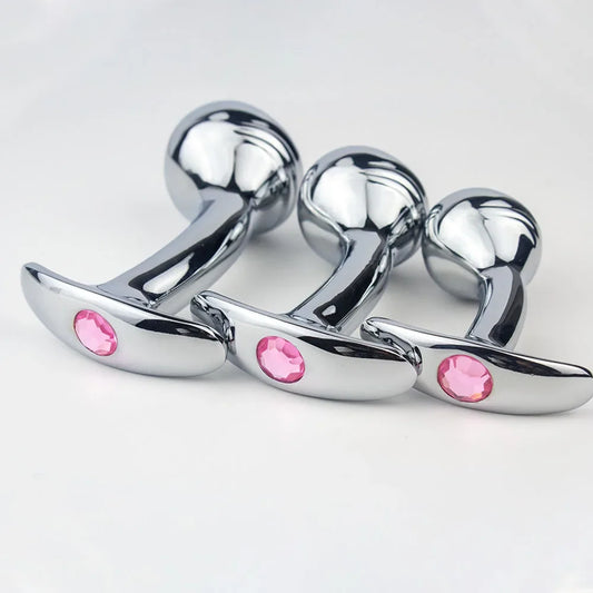 TitanGem – Stainless Steel Anal Plug with Crystal Base