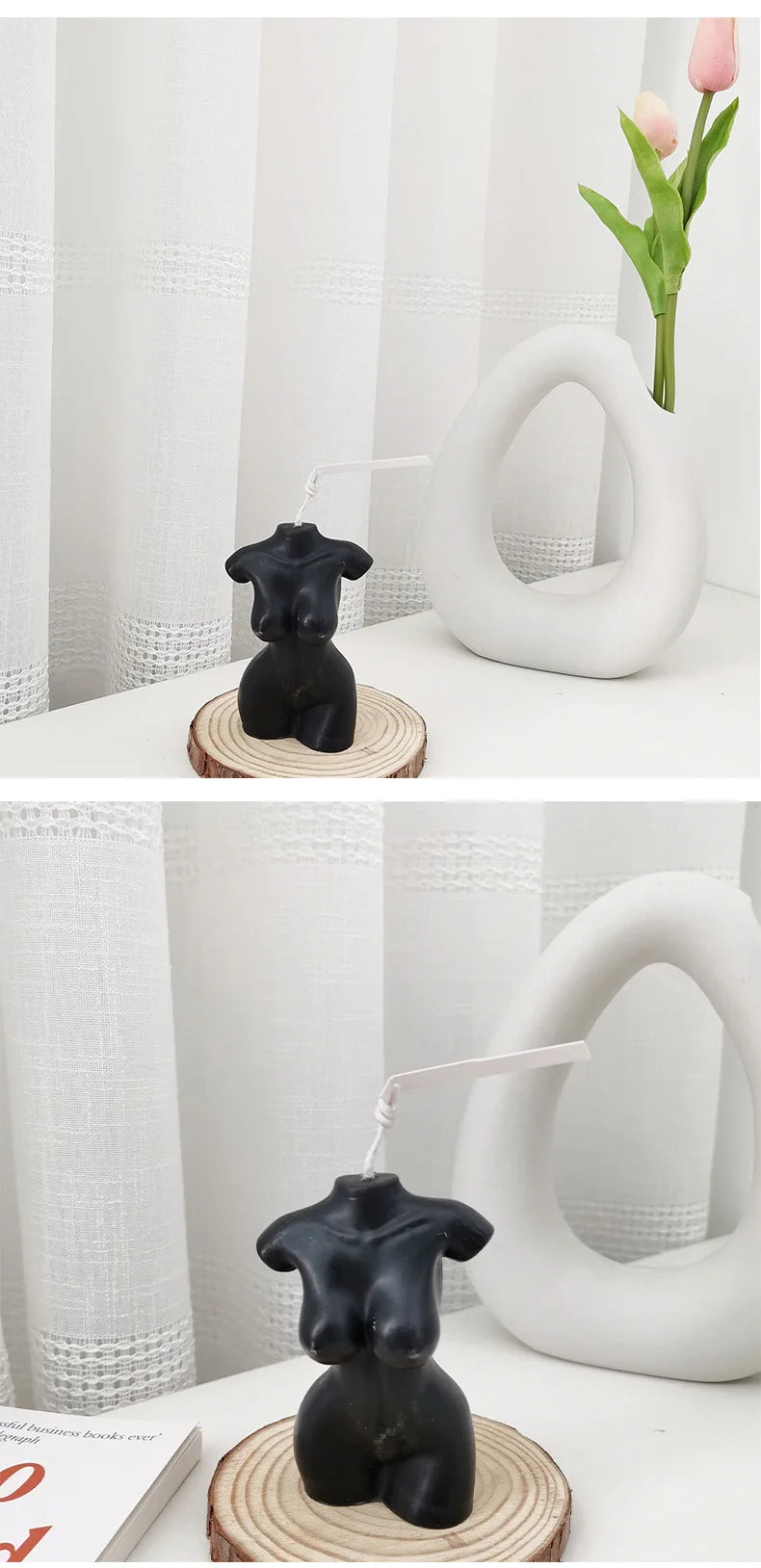 Female Body Scented Candle – Handmade Aromatherapy Decorative Sculpture for Home & Photography