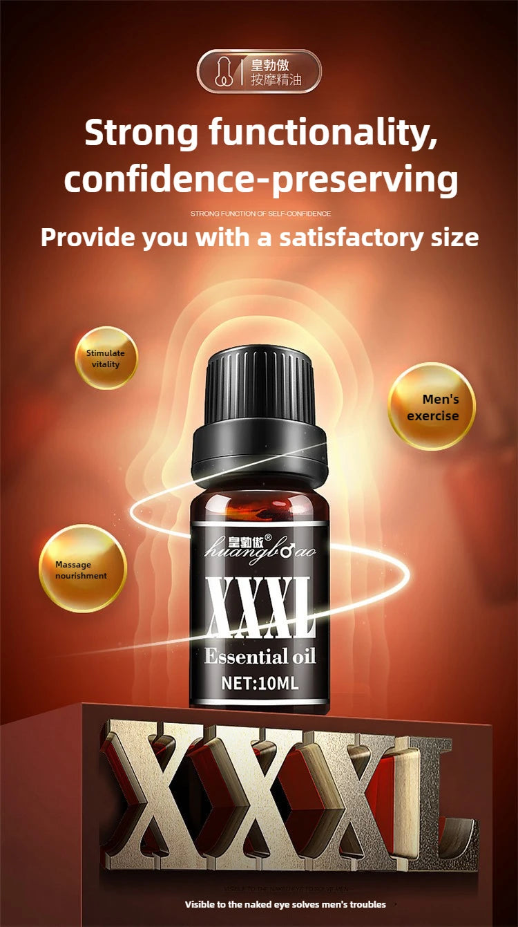 Men’s Performance Massage Oil – External Application Formula for Vitality, Confidence & Endurance